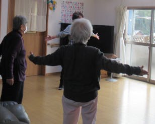 グループホーム安心樹 ラジオ体操