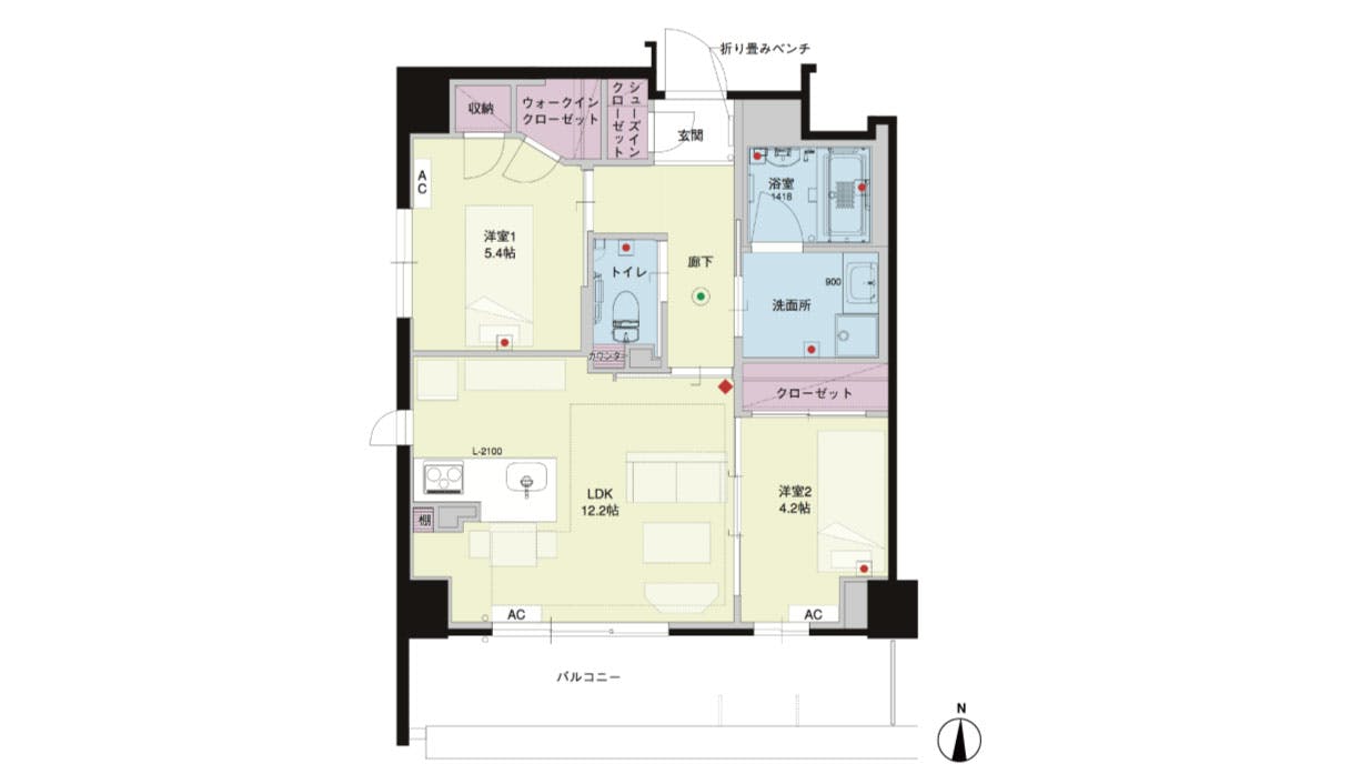 グランドマスト京都嵯峨野 間取図