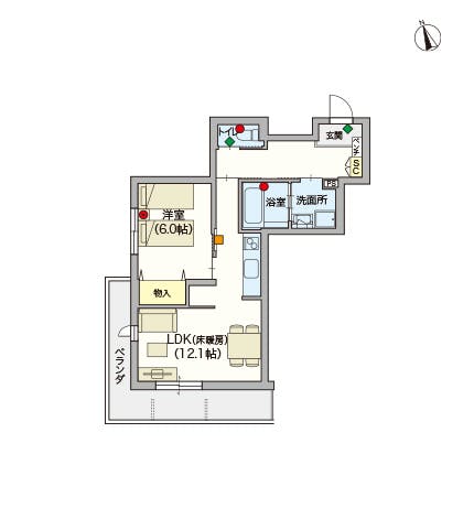 へーベルVillage東伏見 間取図