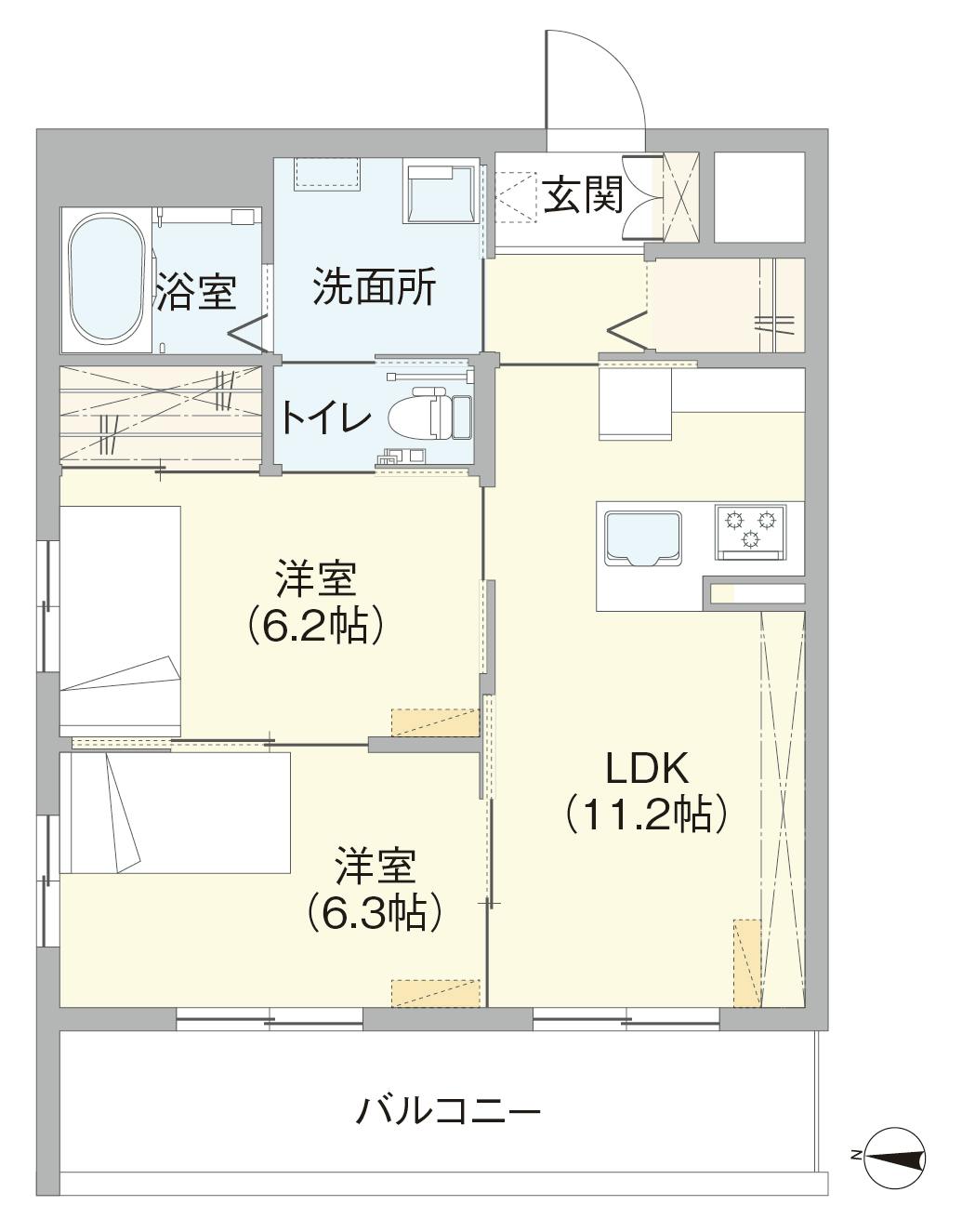 グランドマスト浜田山 間取図