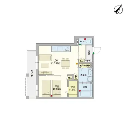 ヘーベルVillage市ヶ尾 間取図