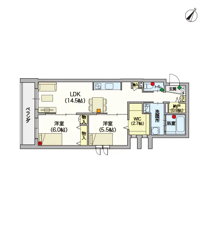 ヘーベルVillage用賀 間取図