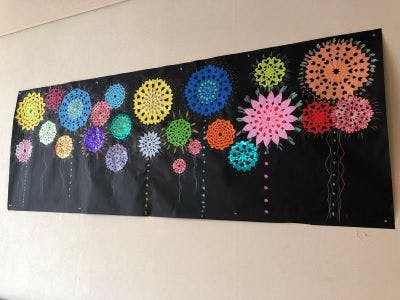 グループホームガーデンコート稲毛園生 貼り絵