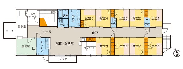 ツクイ厚木荻野グループホーム 間取図