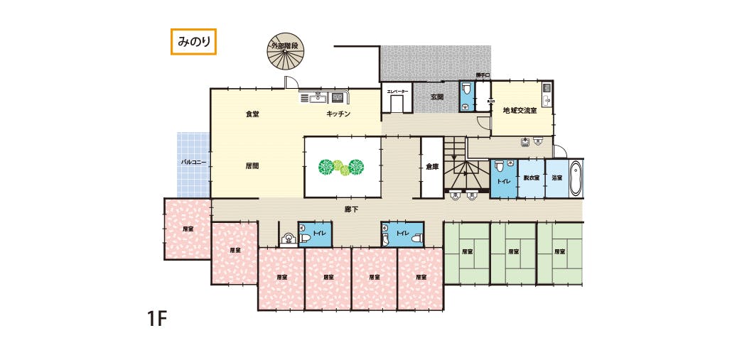 グループホームやまびこ 間取図