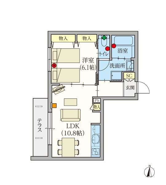 ヘーベルVillage西永福 間取図