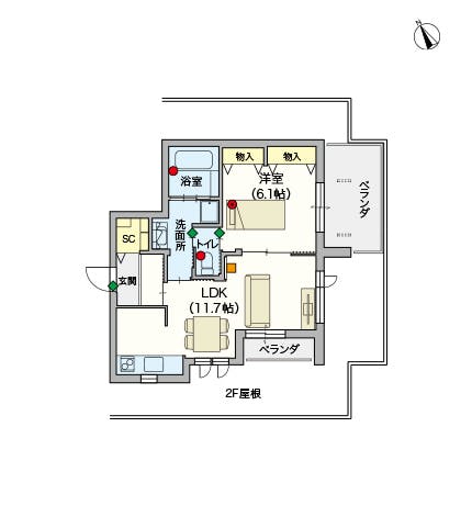 ヘーベルVillage方南町 間取図