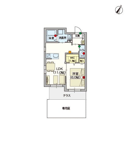 ヘーベルVillage 青砥 間取図