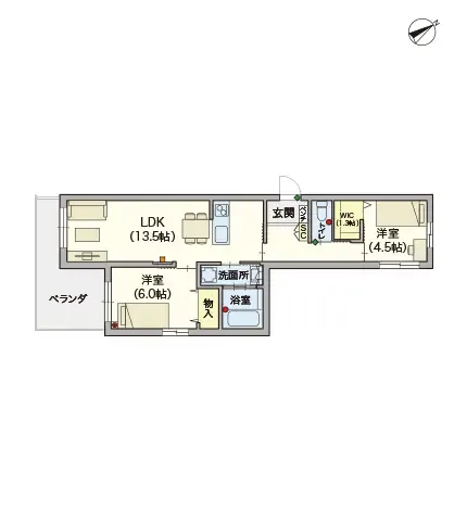 ヘーベルVillage本蓮沼 間取図