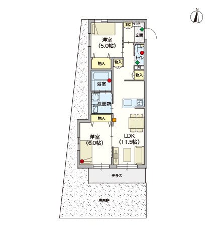 ヘーベルVillage羽田Ⅰ 間取図