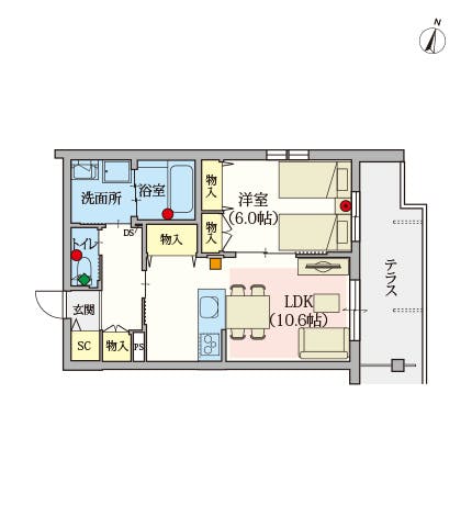 ヘーベルVillage杉並井草 間取図