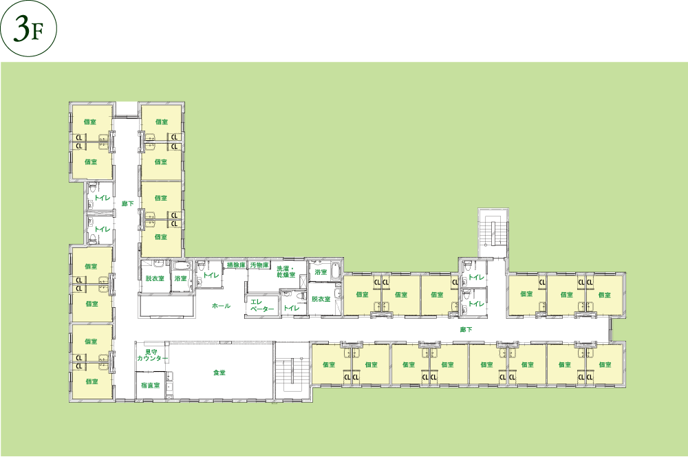 住宅型有料老人ホーム カペラ西岡 間取図