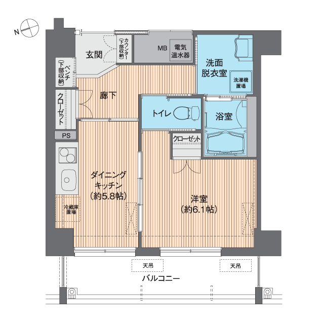 ユトリーム朝霧 間取図