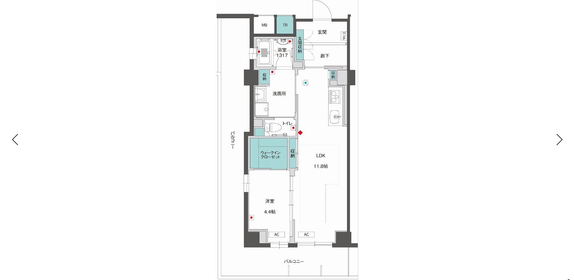 グランドマスト西宮苦楽園 間取図