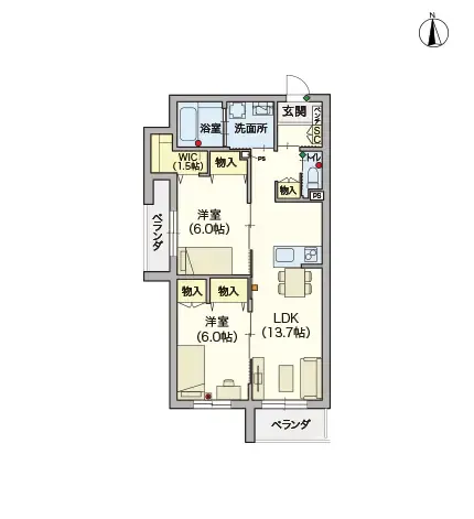 ヘーベルVillage熊野前 間取図