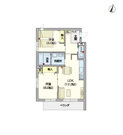 ヘーベルVillage 湘南台4丁目 間取図