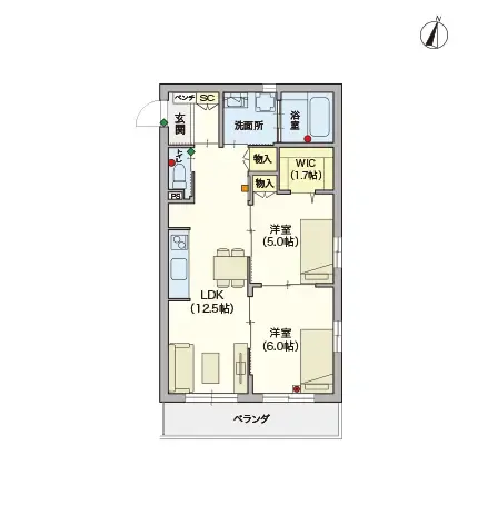 ヘーベルVillage本川越 間取図