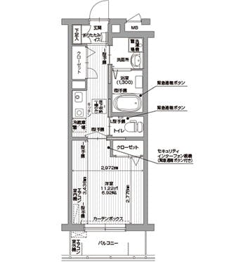 アイリスガーデン用賀 間取図