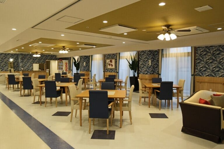 介護付き有料老人ホームアシステッドリビング土気 2F食堂兼機能訓練室