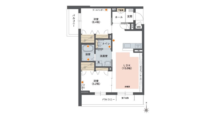 グランドマスト名北 間取図