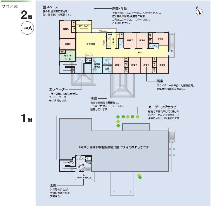 ニチイケアセンター上北方 間取図
