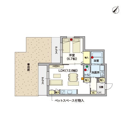 ヘーベルVillage氷川台 間取図