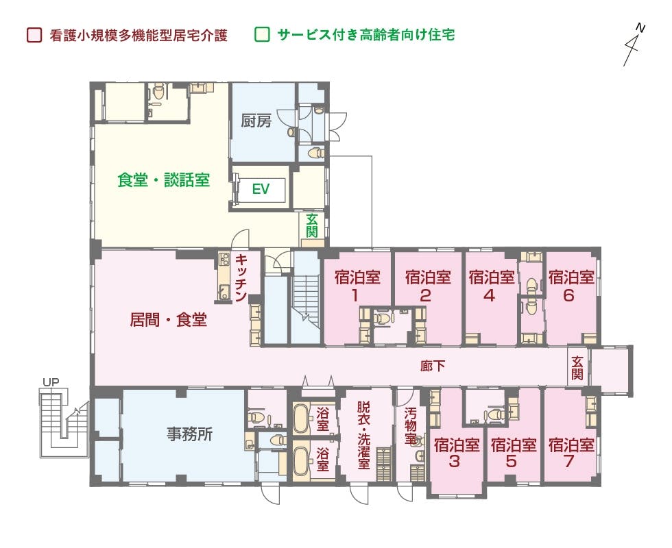エイジフリーハウス京都山科新十条 間取図