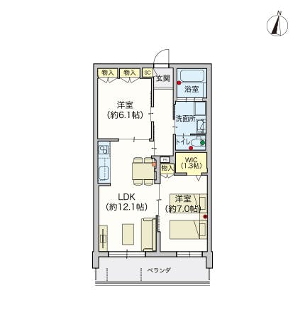 ヘーベルVillage中央林間 間取図