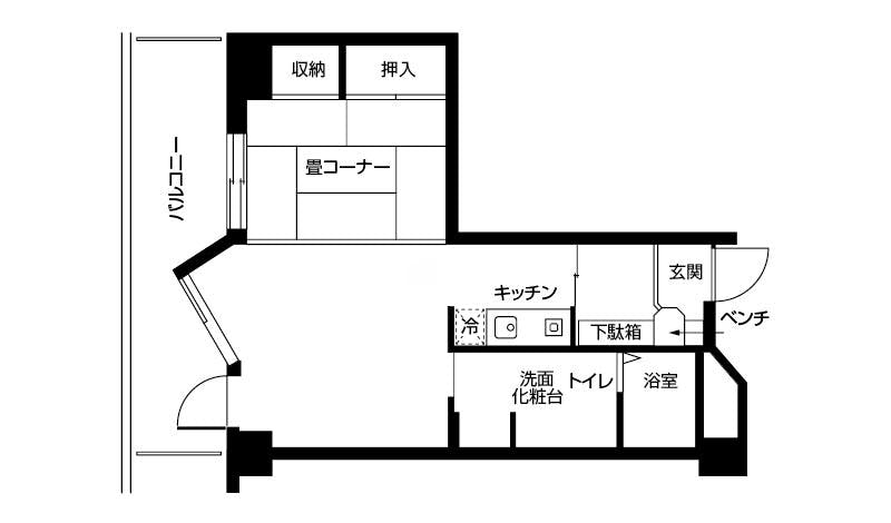 ドーミー城北公園 間取図