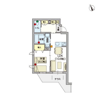 ヘーベルVillage西荻窪 間取図