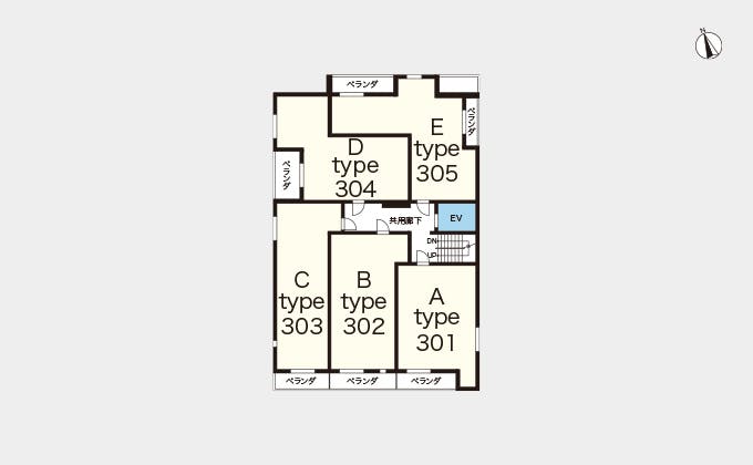 へーベルVillage東伏見 間取図