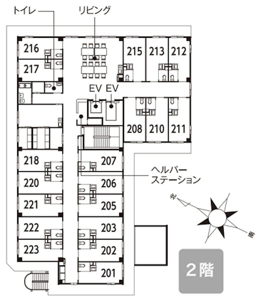 イリーゼ北越谷 間取図