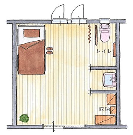 サービス付き高齢者向け住宅コムズハウス佐和 間取図