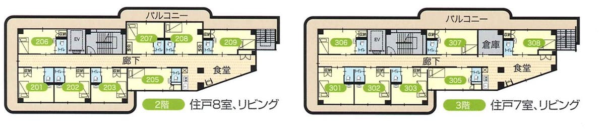 医療法人社団温新会ケアハウスアダージョ 間取図