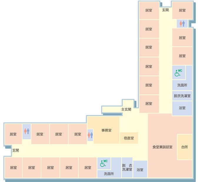 グループホームひよりの里 間取図