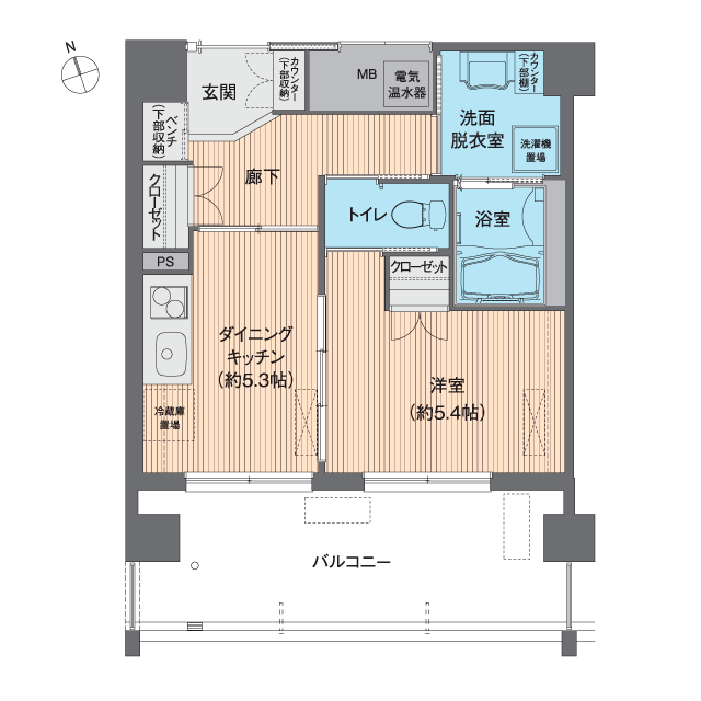 ユトリーム朝霧 間取図