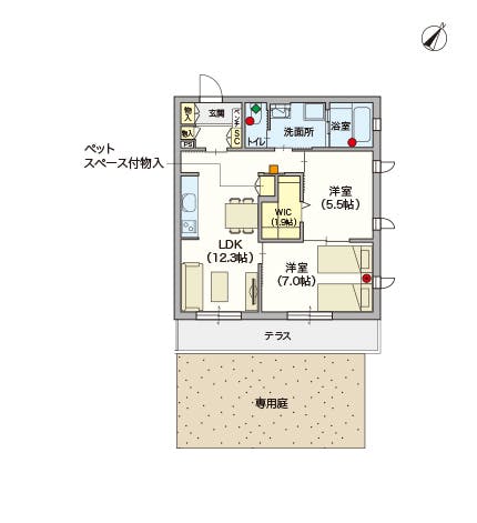 ヘーベルVillage氷川台 間取図