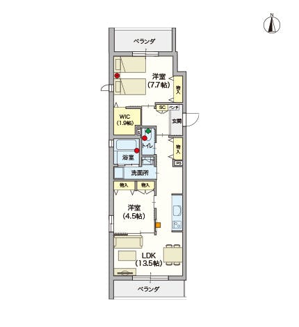 ヘーベルVillage椎名町 間取図