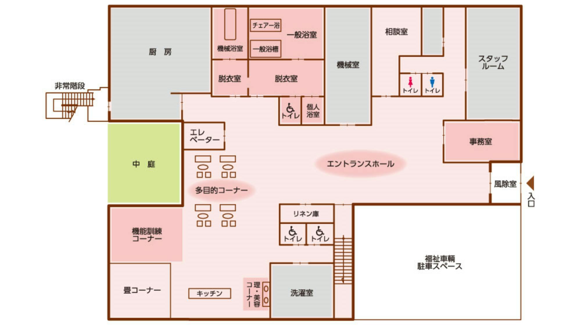介護付有料老人ホーム ロングライフあいこう燕 間取図