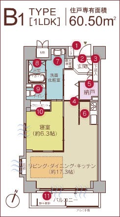 ウィルマーク香椎浜 間取図