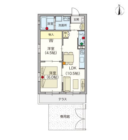 ヘーベルVillage江古田の森 間取図