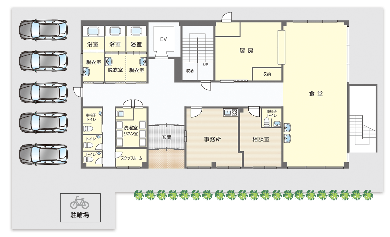 グローバルケア高石 間取図