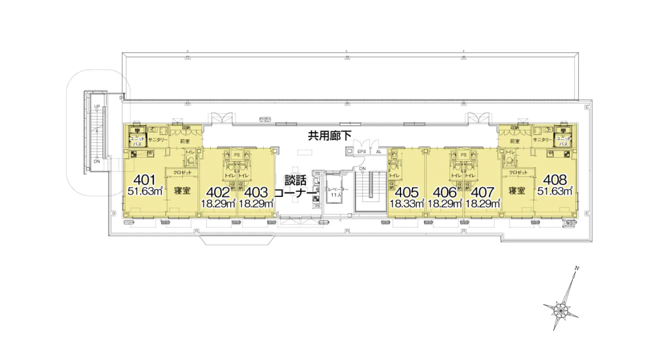アルファリビング神戸本山 間取図