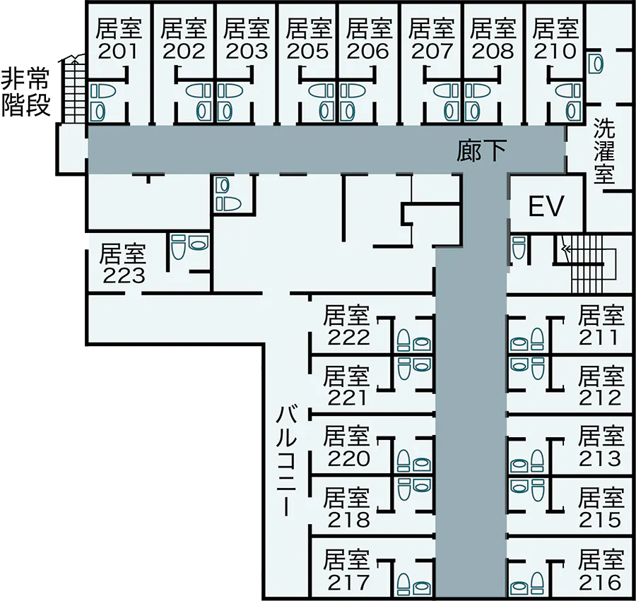 メディホス静岡富士 間取図