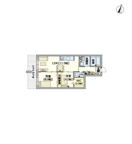 ヘーベルVillage用賀多摩川台 間取図