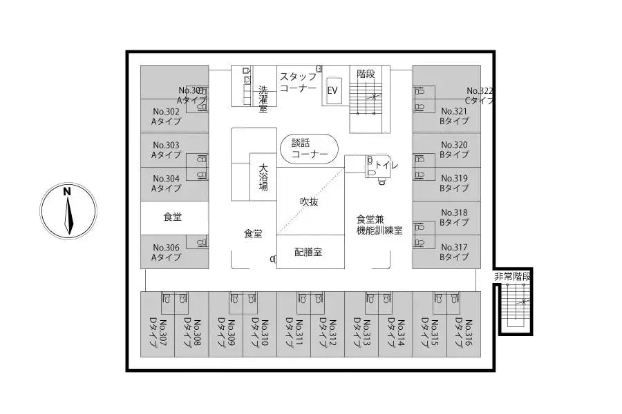 気まま館東大和 間取図
