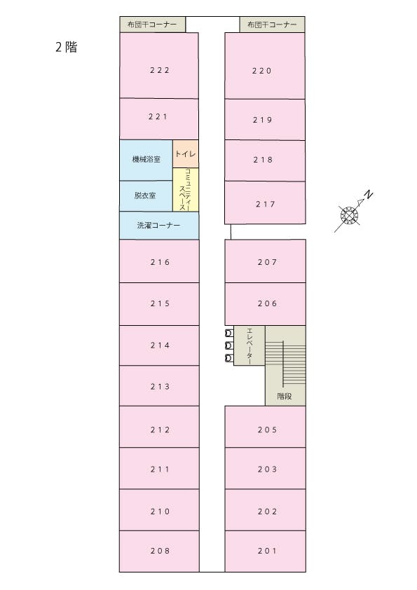 やさしい手シニアリビングやさしえ彦根 間取図
