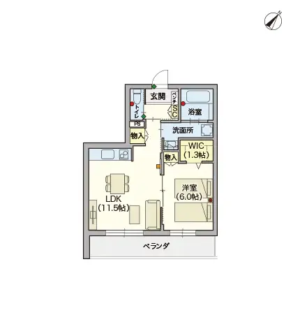 ヘーベルVillageつつじヶ丘 間取図