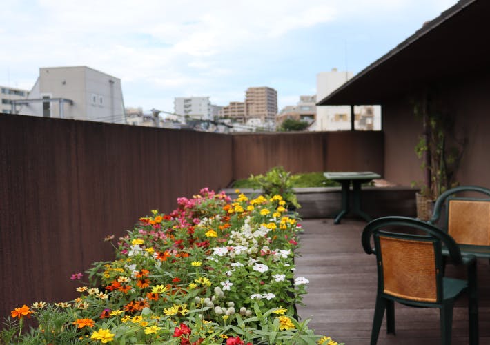 クラシックガーデン文京根津 屋上庭園