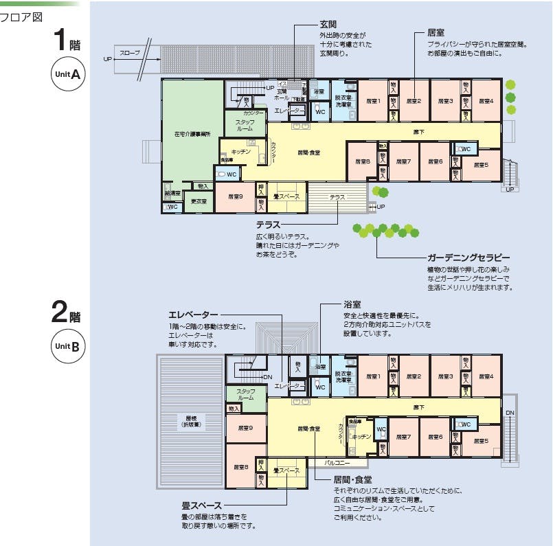 ニチイケアセンターおおとり 間取図